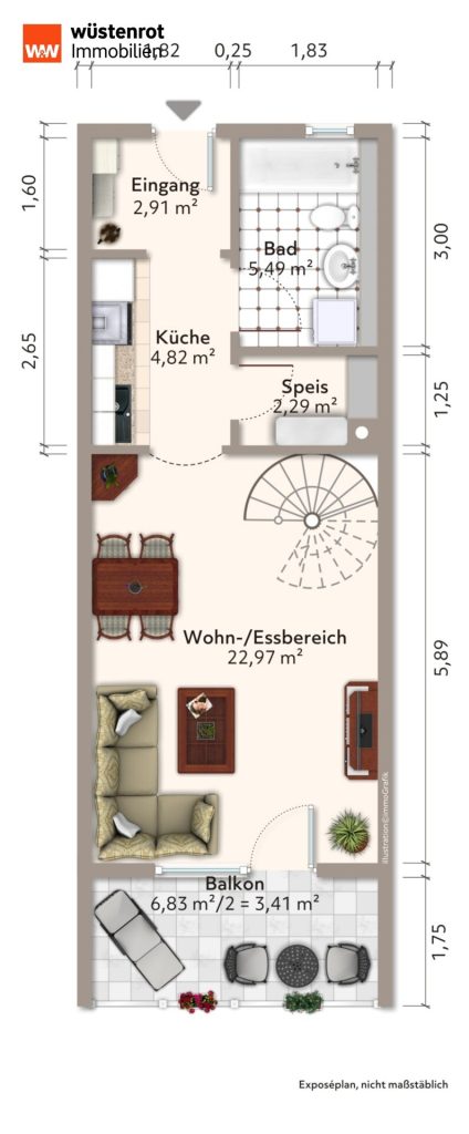 Immobilienangebot - Durach / Miesenbach - Alle - 3,5 - Zimmer - Maisonettewohnung mit Einzelgaragenstellplatz in Durach-Oberkottern
