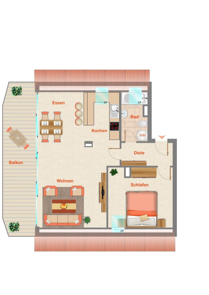 Immobilienangebot - Achern - Alle - TOP KAPITALANLAGE: Gut geschnittene 2-Zimmerwohnung in Achern mit Stellplatz und Kellerraum