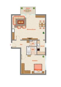 Immobilienangebot - Achern - Alle - TOP KAPITALANLAGE: Gut geschnittene 2-Zimmerwohnung in Achern mit Stellplatz und Kellerraum