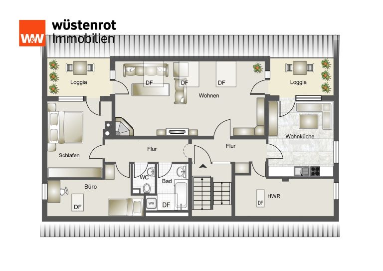 Immobilienangebot - Aalen - Alle - Ihr neues Zuhause – ein Ort zum Wohlfühlen. Zentrumsnahe 2-Zimmer-Wohnung mit zwei Loggien in Aalen