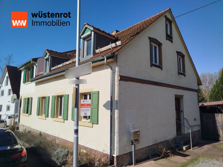 Immobilienangebot - Karlsruhe / Neureut - Alle - Renovierungsbedürftiges Ein-/Zweifamilienhaus mit viel Potenzial - ohne zusätzliche Käuferprovision