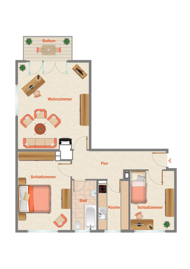 Immobilienangebot - Ludwigsburg-Eglosheim - Alle - Sorry...leider reserviert. Mitten in der Stadt - nah am Favoritenpark. 3 Zimmer. 68 m². TOP-Preis.