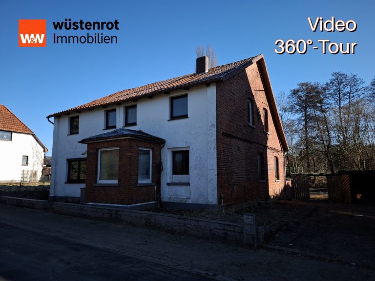 Immobilienangebot - Hessisch Oldendorf / Krückeberg - Alle - Freistehendes Einfamilienhaus mit großem Garten am Bach – Ideal für Familien zur Modernisierung