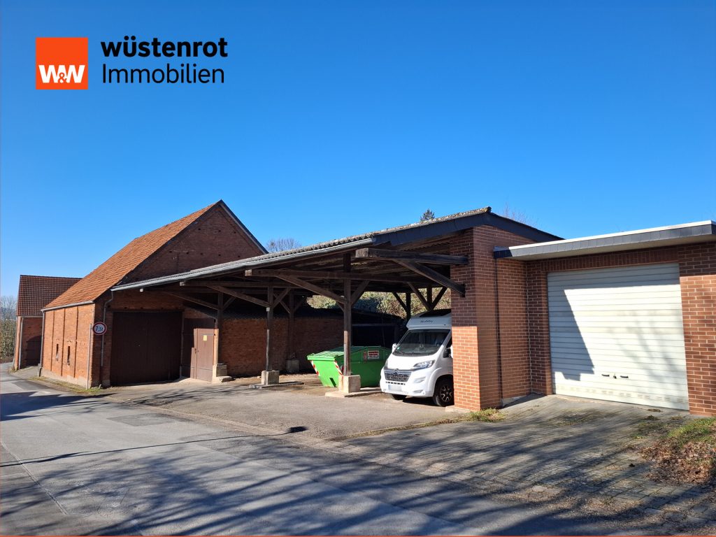 Immobilienangebot - Hessisch Oldendorf / Krückeberg - Alle - Vielseitige Immobilie mit Wohnhaus, Lagerhalle und Nutzflächen – Ideal für Kapitalanleger & Gewerbe