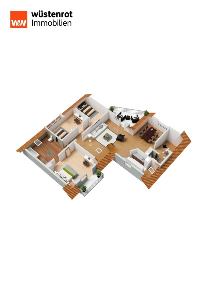 Immobilienangebot - Eisenberg - Alle - +++EISENBERG: 4 ZIMMER DACHGESCHOSSWOHNUNG MIT BALKON UND GARTENANTEIL+++