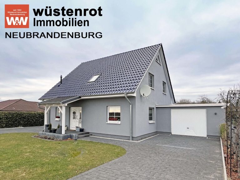 Immobilienangebot - Trollenhagen - Alle - NEUBRANDENBURG IM BLICK: MODERNES EINFAMILIENHAUS MIT FÜNF ZIMMERN  + EINBAUKÜCHE + WINTERGARTEN