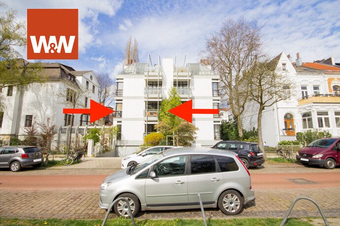 Immobilienangebot - Bremen - Alle - 4-Zimmerwohnung nahe Parkallee mit TG-Stellplatz und Balkon