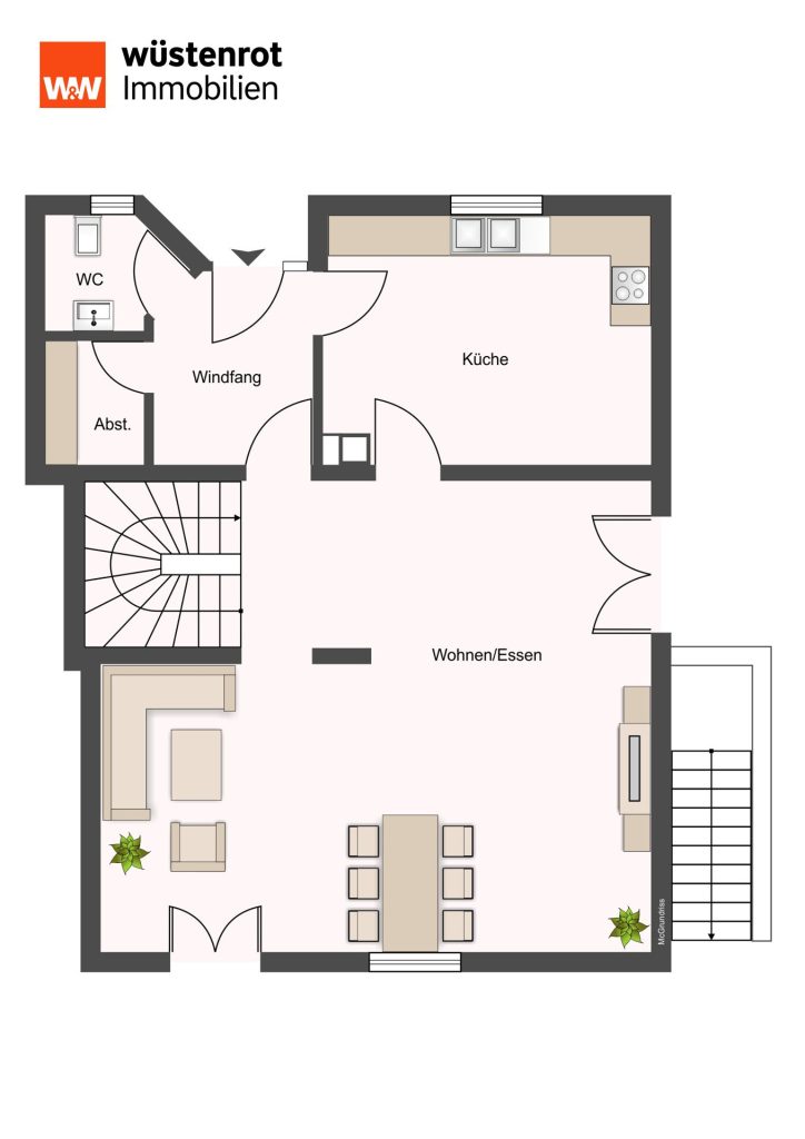 Immobilienangebot - Feuchtwangen - Alle - Reserviert: Feuchtwangen- gepflegtes Reihenendhaus mit großem Grundstück und Garage.