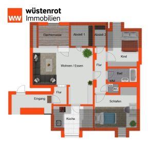 Immobilienangebot - Deggendorf - Alle - "Sonnig wohnen" - attraktive 3-Zimmer-Wohnung mit  Dachterrasse im Zentrum von Deggendorf