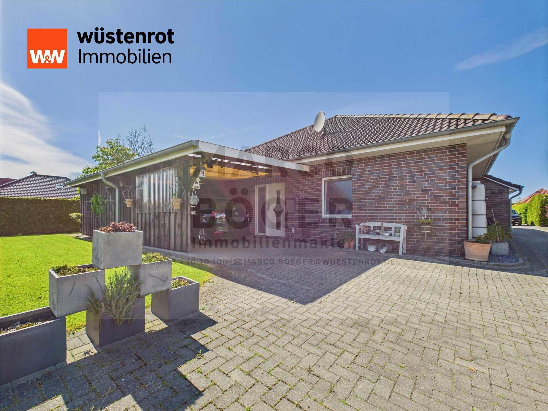 Immobilienangebot - Südbrookmerland / Victorbur - Alle - Ebenerdig wohnen im gepflegten Bungalow in Victorbur. 4 ZKB + Terrasse und Carport.
