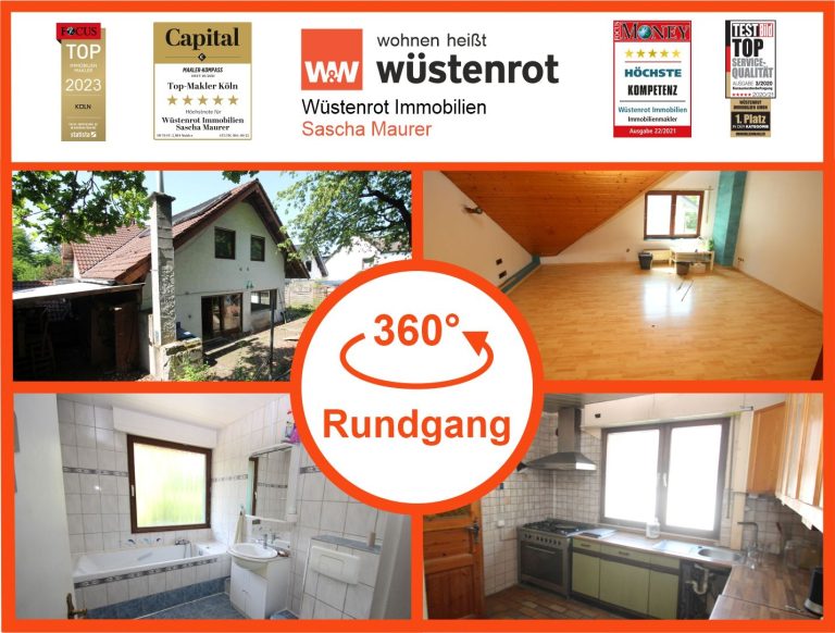 Immobilienangebot - Lohmar - Alle - Mit 3D: Freistehendes Einfamilienhaus mit Einliegerwohnung in Lohmar!