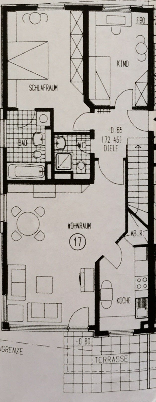 Immobilienangebot - Bergisch Gladbach / Refrath - Alle - ***Anlageobjekt! Außergewöhnliche 4-Zimmer-Wohnung mit lebenslangem Wohnrecht in Refrath!***