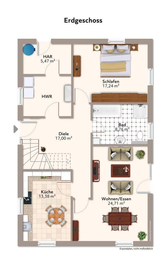 Immobilienangebot - Seedorf - Alle - Gepflegter Wohntraum mit Terrasse, Galerie und Wohlfühlfaktor