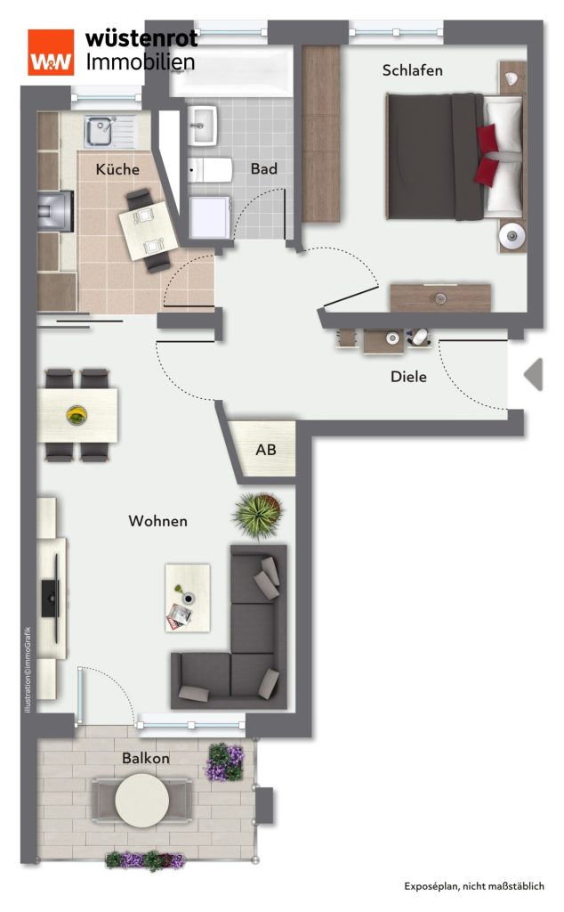 Immobilienangebot - Neu-Ulm - Alle - Wohlfühl-Zuhause mit Sonnenbalkon und Stellplatz!