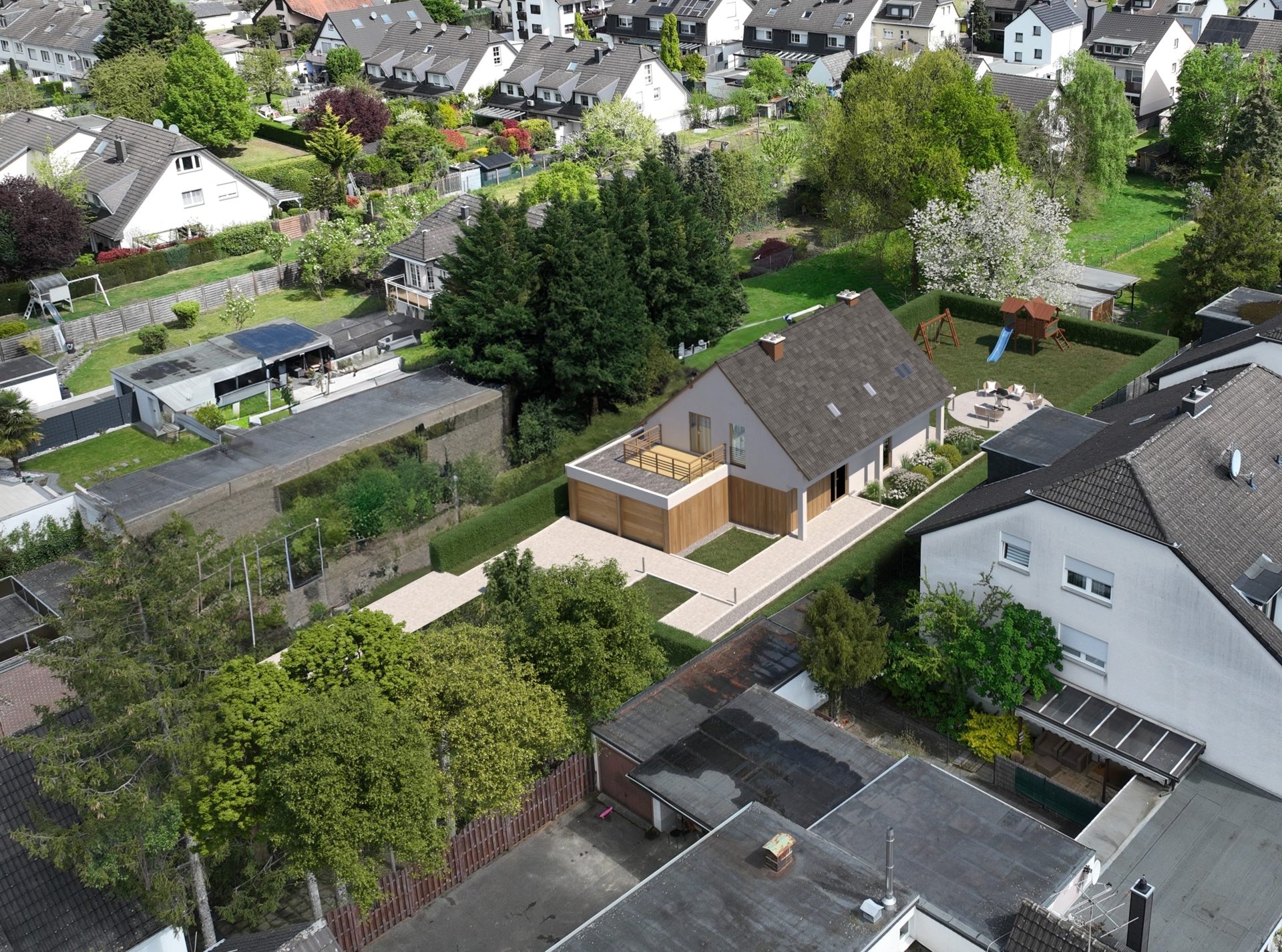 Immobilienangebot - Köln - Alle - 2 (!) Grundstücke für jeweils ein freistehendes Einfamilienhaus - ideal für Bauen mit Freunden oder Familie.