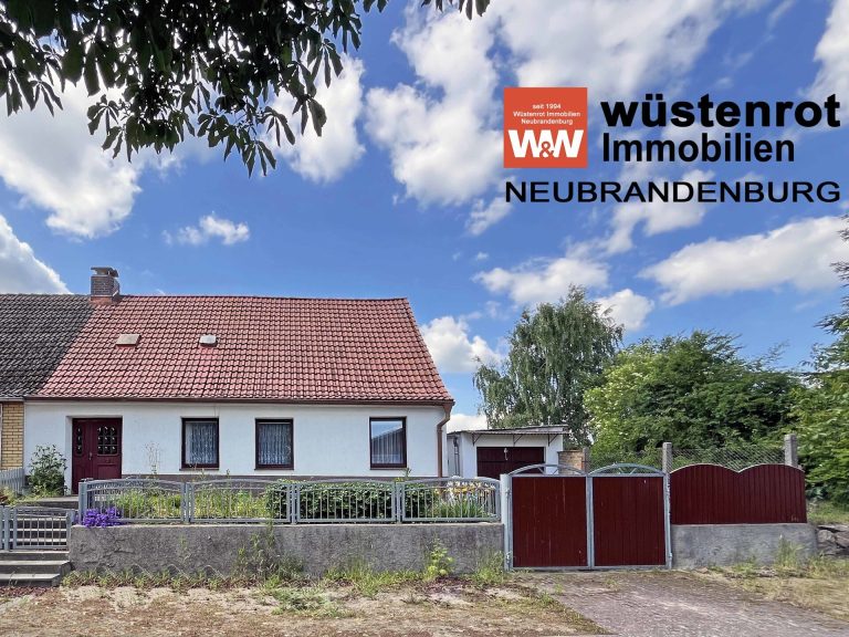 Immobilienangebot - Siedenbollentin - Alle - NUR 500m ZUM  STRAND: DOPPELHAUSHÄLFTE MIT AUSBAURESERVE + EINBAUKÜCHE + GARAGE + GRUNDSTÜCK