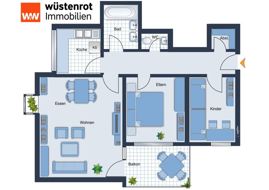 Immobilienangebot - Wendlingen am Neckar - Alle - Ihr Ruhepol im Alltag – Charmante Wohnung mit Wellnessbereich und Tiefgarage