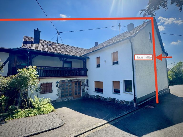 Immobilienangebot - Molzhain - Alle - Wohnhaushälfte mit Studio und Gartenhaus