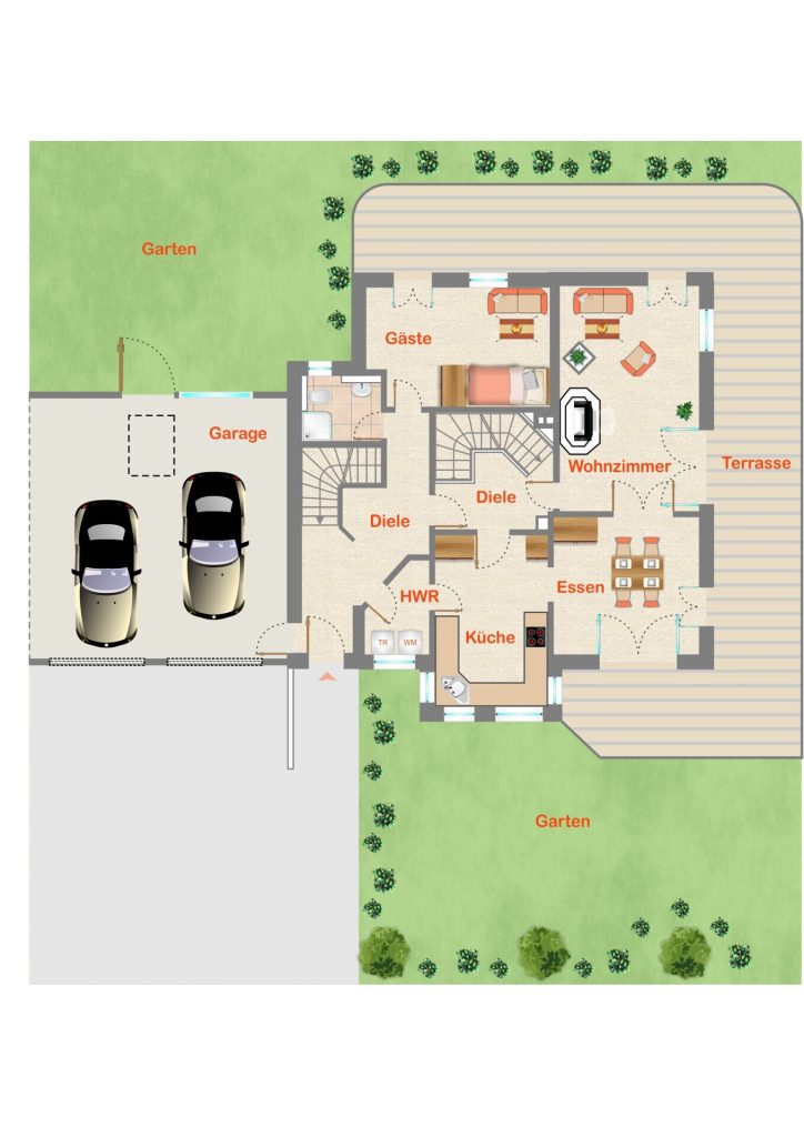 Immobilienangebot - Baudenbach / Mönchsberg - Alle - Traumhaus in Traumlage mit großem Grundstück