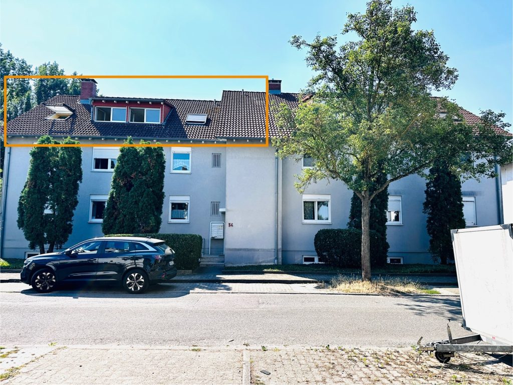 Immobilienangebot - Karlsruhe / Knielingen - Alle - 3,5 Zimmer DG-Wohnung mit Panoramablick