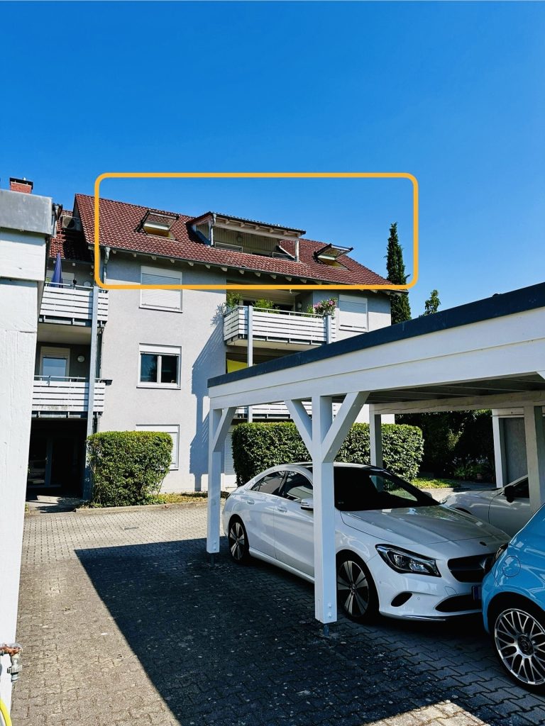 Immobilienangebot - Karlsruhe / Knielingen - Alle - 3,5 Zimmer DG-Wohnung mit Panoramablick