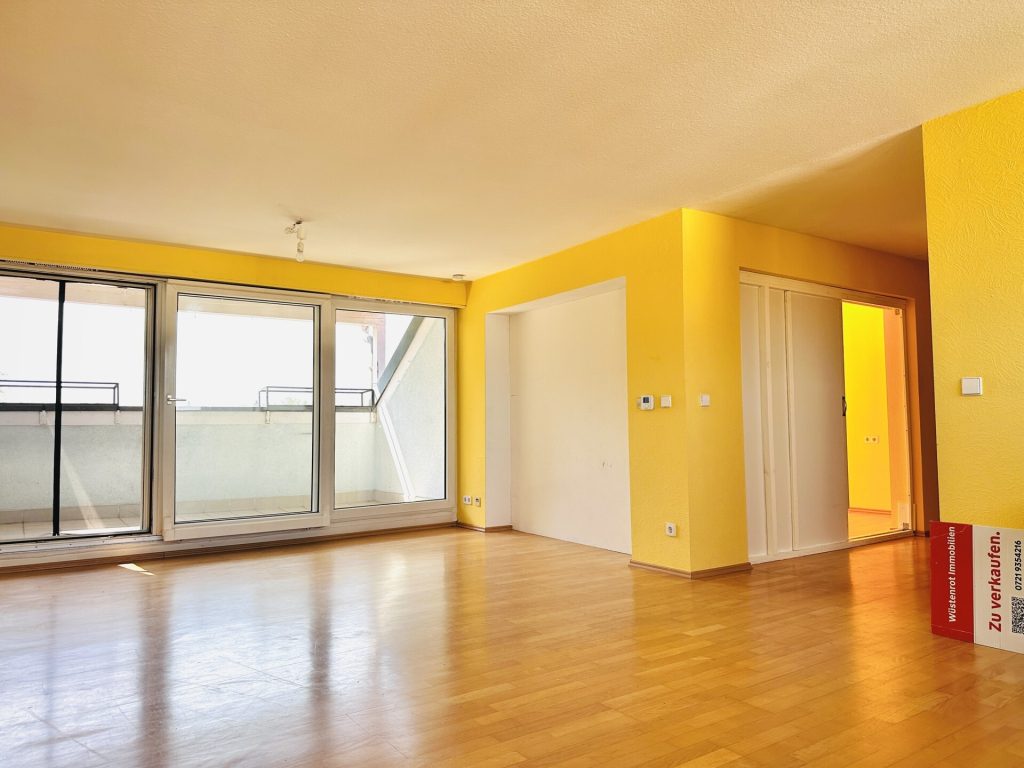 Immobilienangebot - Karlsruhe / Knielingen - Alle - 3,5 Zimmer DG-Wohnung mit Panoramablick