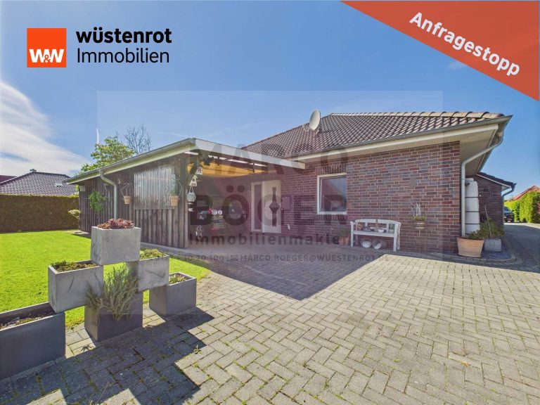 Immobilienangebot - Südbrookmerland / Victorbur - Alle - 4-Zimm.-Bungalow für jedes Alter: Komfort, Carp, Garten & DG Ausbau-Potenzial in 26624 SBL-Victorbur