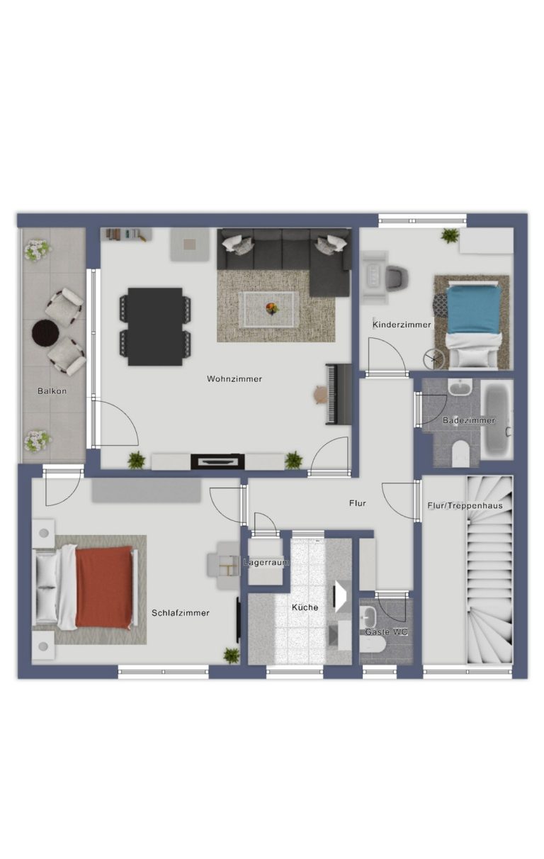 Immobilienangebot - Brühl - Alle - Reserviert: Mit 3D: Mehrfamilienhaus | 4 Einheiten (2 Wg. frei) + 4 Garagen | – Potenzial bis ca. 40.000 € p.a.