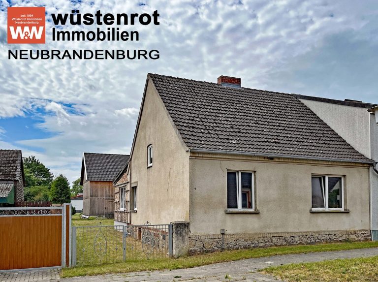 Immobilienangebot - Anklam - Alle - SPAREN DURCH SELBER MACHEN: AUSBAUHAUS MIT FUSSBODENHEIZUNG + GROSSEM DACHBODEN + GROSSER SCHEUNE