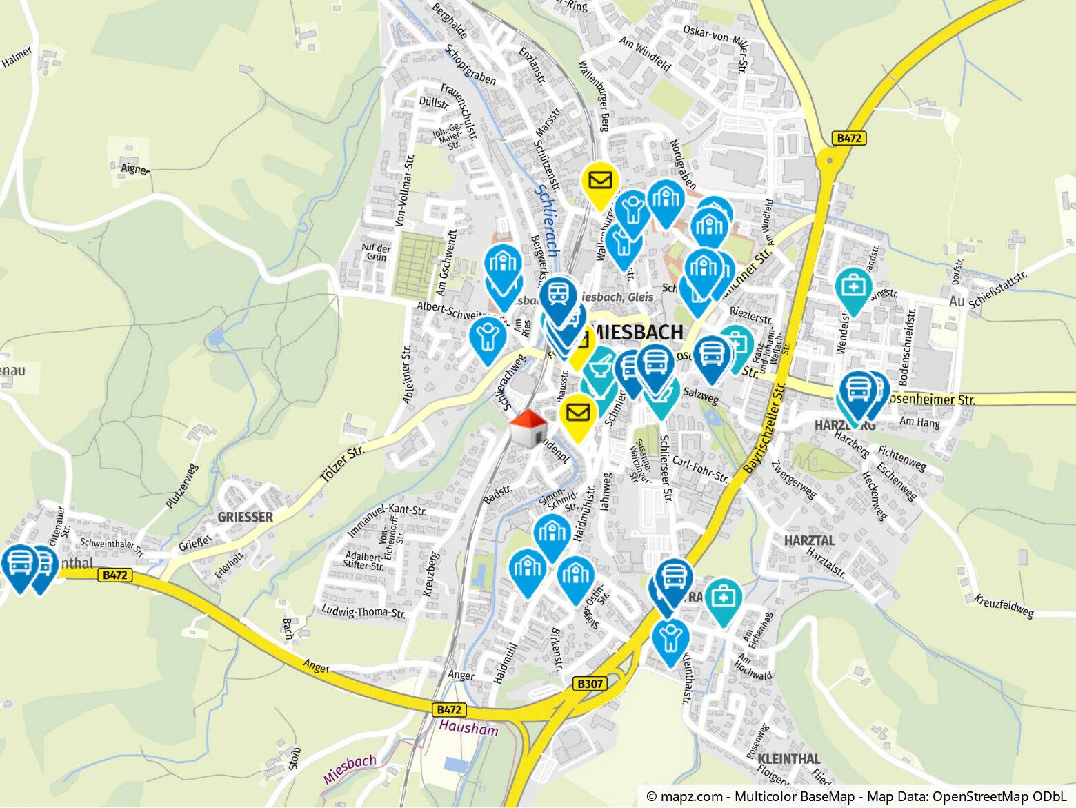 Immobilienangebot - Miesbach - Alle - Rarität mitten in Miesbach! Sehenswertes Stadthaus mit 2 Wohnungen!