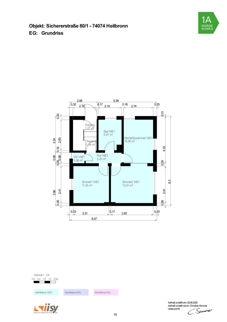 Immobilienangebot - Heilbronn - Alle - 3 -FAMILIENHAUS (VERMIETET)
3 x 2 ZIMMER-WOHNUNGEN
1 WOHNUNG AB 01.11.2025 FREI