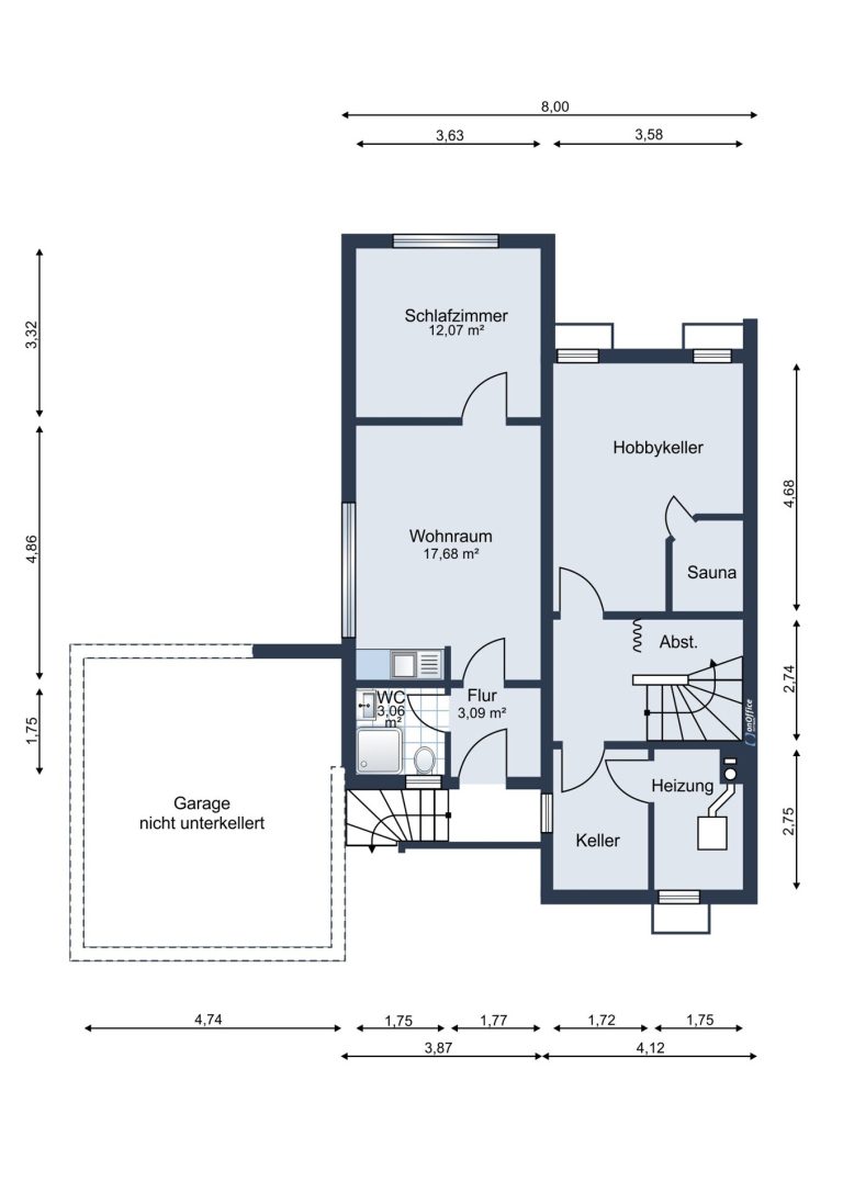 Immobilienangebot - Weinheim - Alle - Naturnah und zentral, Doppelhaushälfte mit kleiner Einliegerwohnung in beliebter Lage von Weinheim