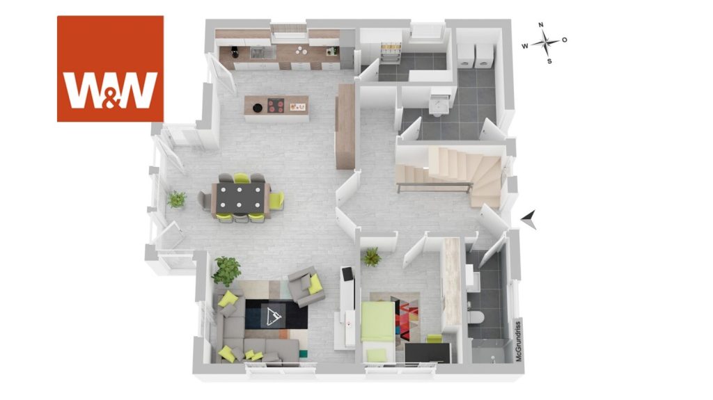 Immobilienangebot - Seinsheim / Wässerndorf - Alle - Modernes Einfamilienhaus mit Einliegerwohnung, Doppelgarage und großem Garten