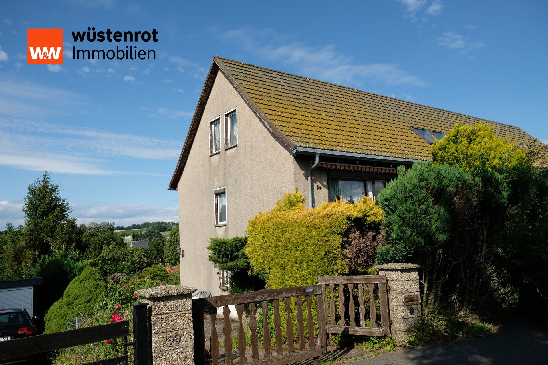 Immobilienangebot - Oederan - Alle - Schöne Doppelhaushälfte in Feldrandlage mit weitem Blick und großem Potenzial