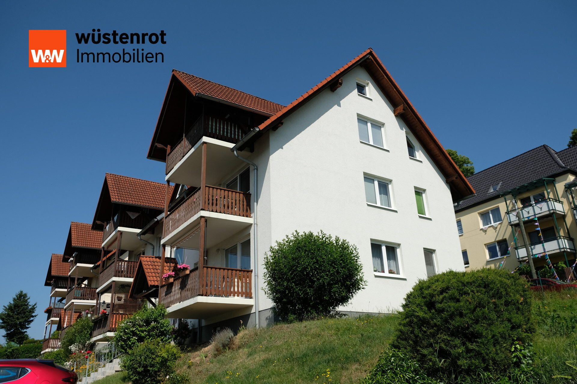 Immobilienangebot - Roßwein - Alle - Wunderschöne 3-Raum-ETW im Neubau mit Balkon & Blick bis Etzdorf