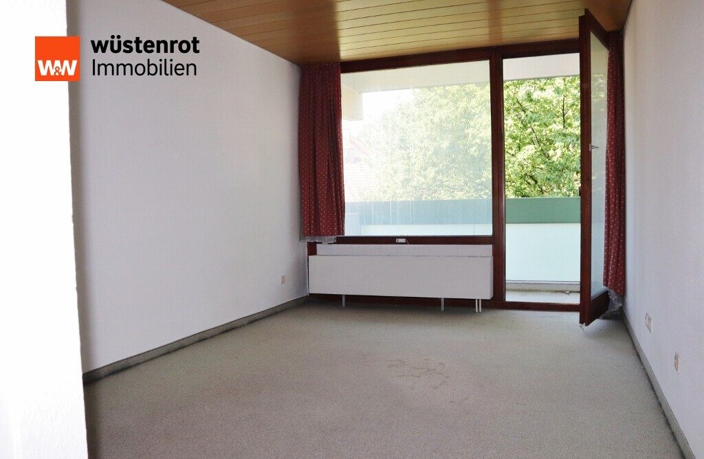Immobilienangebot - Kempten - Alle - Renovierungsbedürftiges, leerstehendes Apartment mit Balkon in Kempten - Haubenschloß