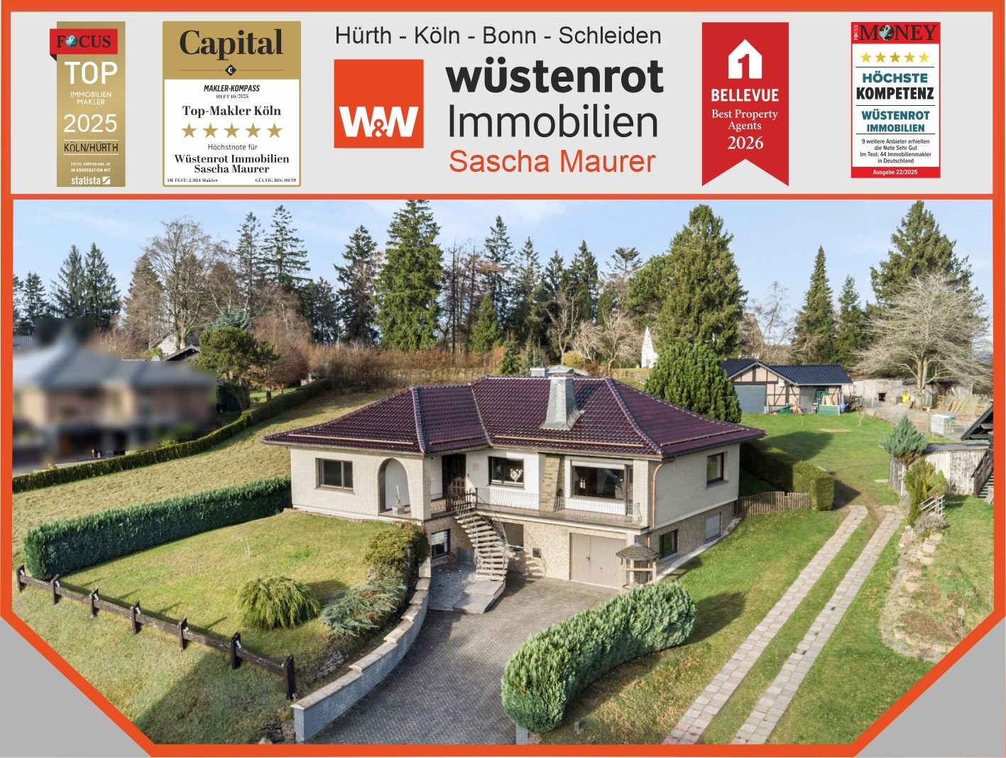 Immobilienangebot - Hellenthal - Alle - VERKAUFT: Ländliche Idylle trifft Komfort – Freistehendes Einfamilienhaus mit Einliegerwohnung in Hellenthal