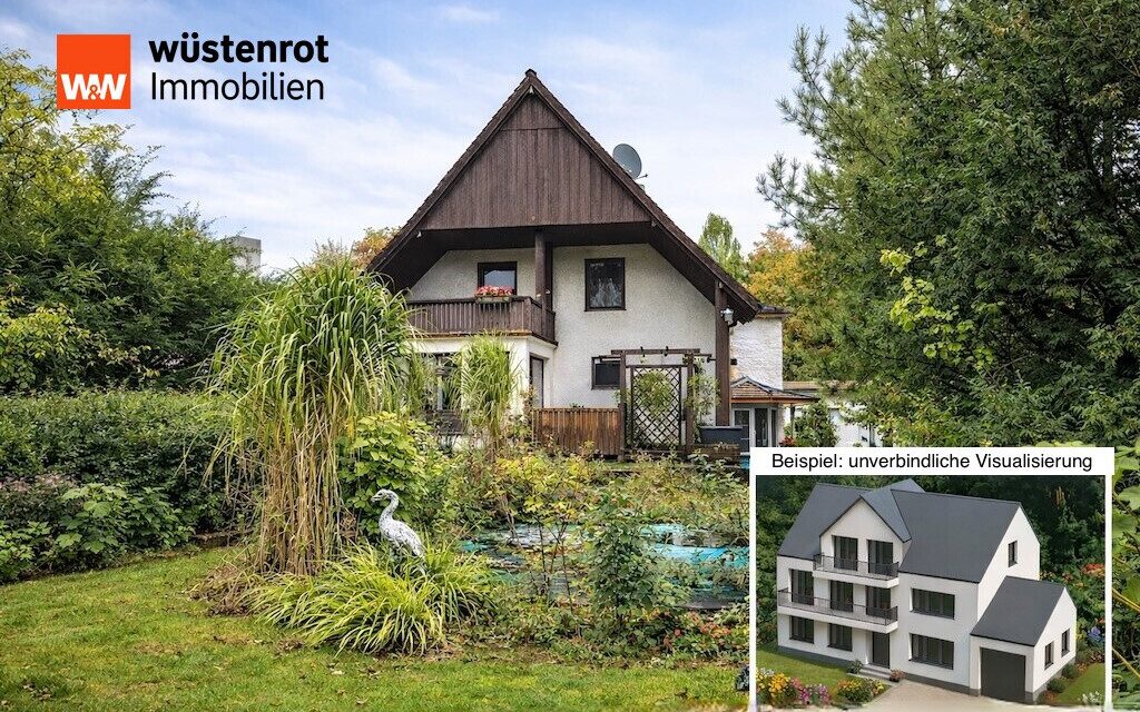 Immobilienangebot - Mülheim an der Ruhr - Alle - Preissenkung – erneut am Markt: Grundstück in Top-Lage mit sanierungsbedürftigem Zweifamilienhaus