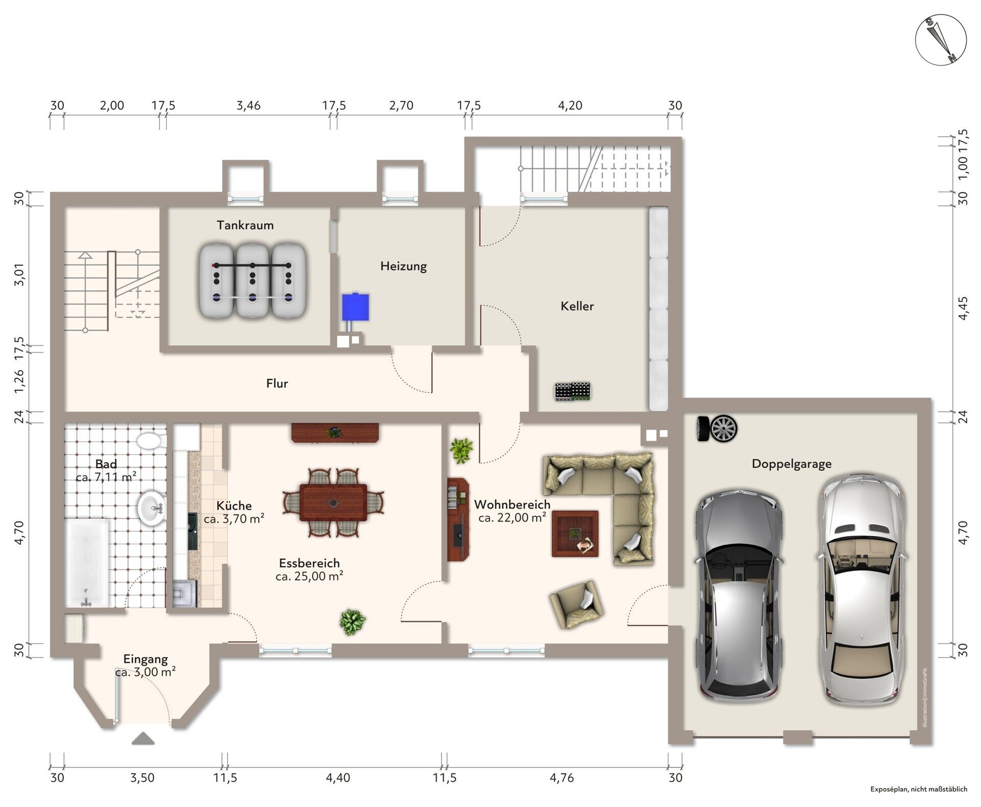 Immobilienangebot - Merzig - Alle - Mehrgenerationenhaus mit Einliegerwohnung und großem Grundstück in ruhiger Lage!