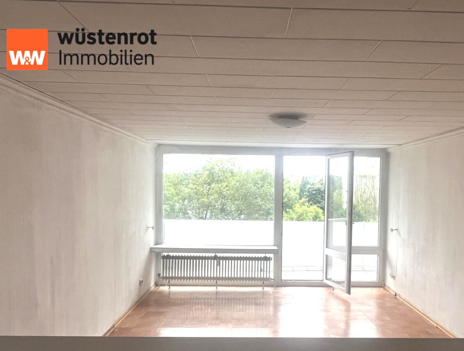Immobilienangebot - Offenbach - Alle - Helle 2-Zimmer-Wohnung mit Ausblick und Balkon in Offenbach, nähe Ledermuseum