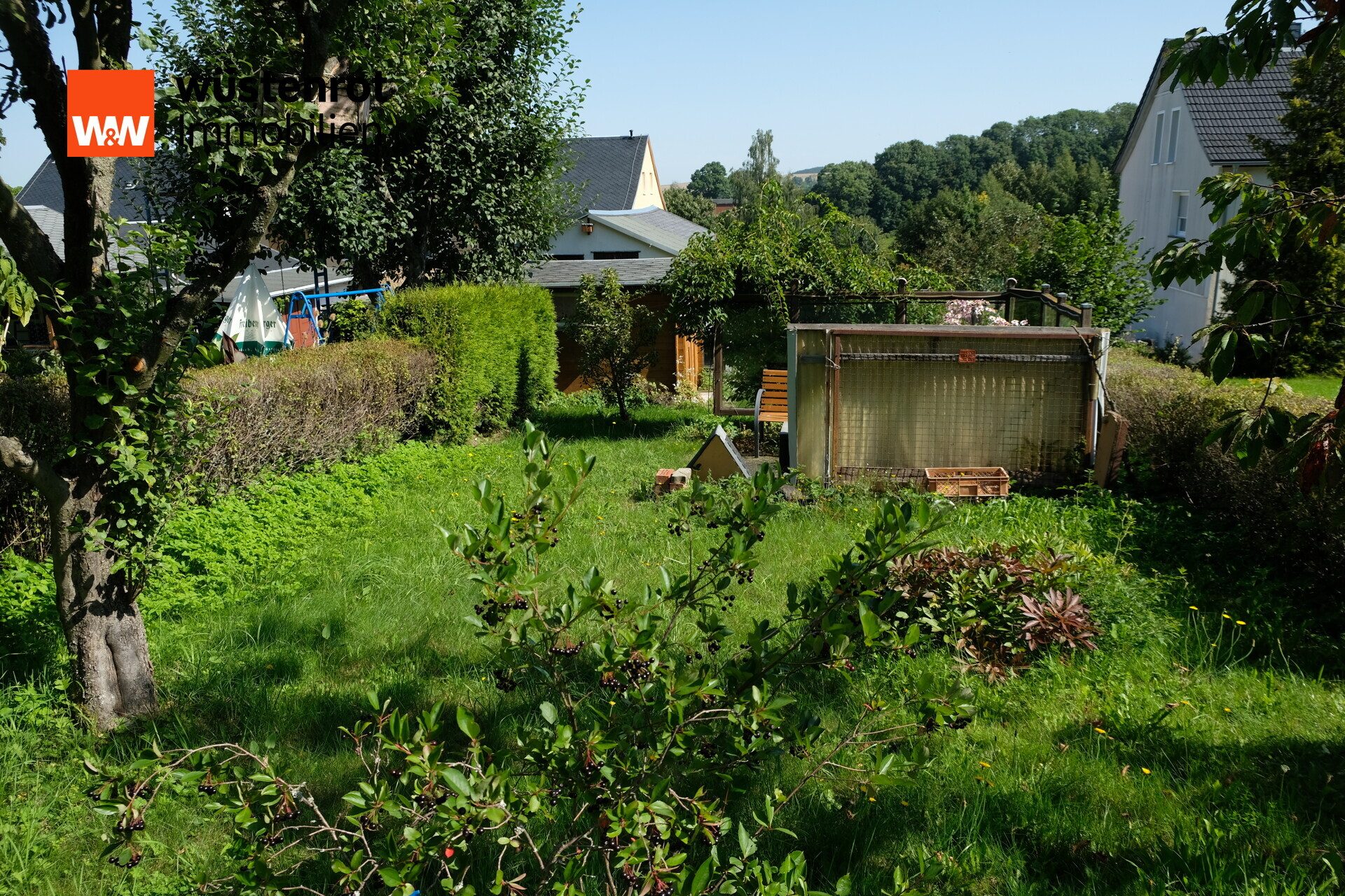 Immobilienangebot - Frauenstein / Dittersbach - Alle - Schöne 3-Raum-ETW mit Garage, Garten & 211 m² Grundstück in Frauenstein-Dittersbach