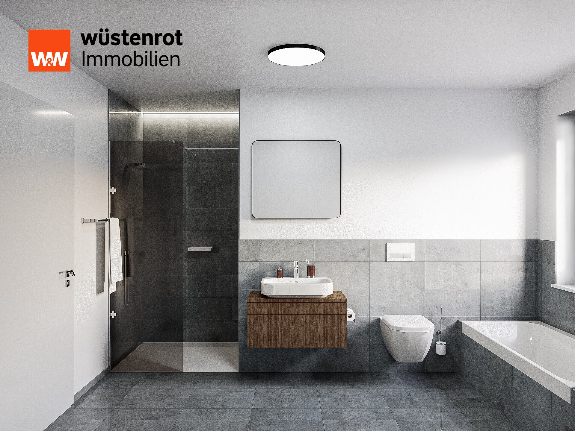 Immobilienangebot - Rüsselsheim / Bauschheim - Alle - Neubau-Projekt! Moderne 3-ZKB EG-Wohnung mit Terrasse in Bauschheim – hochwertig ausgestattet...