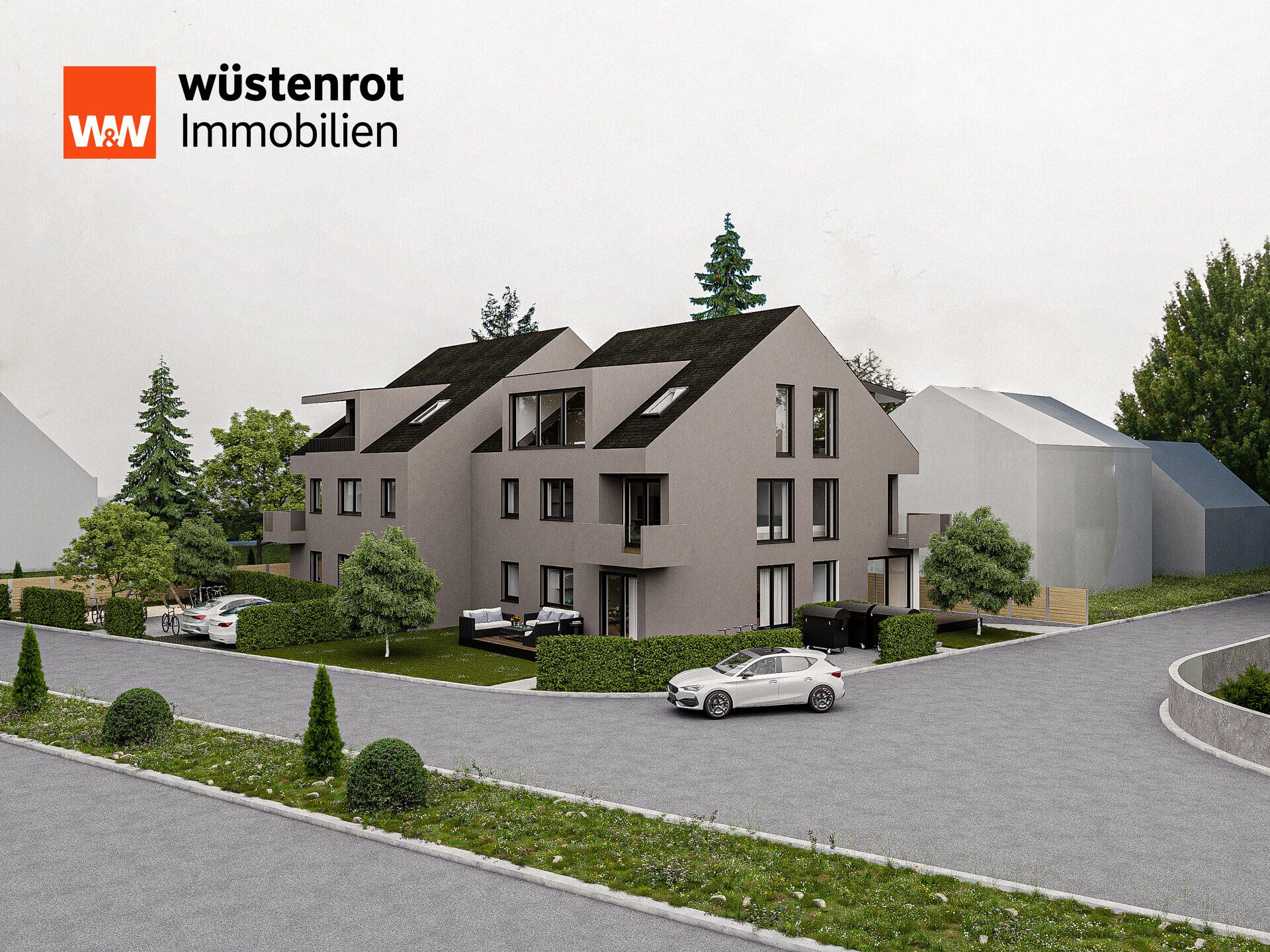 Immobilienangebot - Rüsselsheim / Bauschheim - Alle - Neubauprojekt Rü-Bauschheim: 113 m² DG-Wohnung mit Loggia & Dachterrasse...