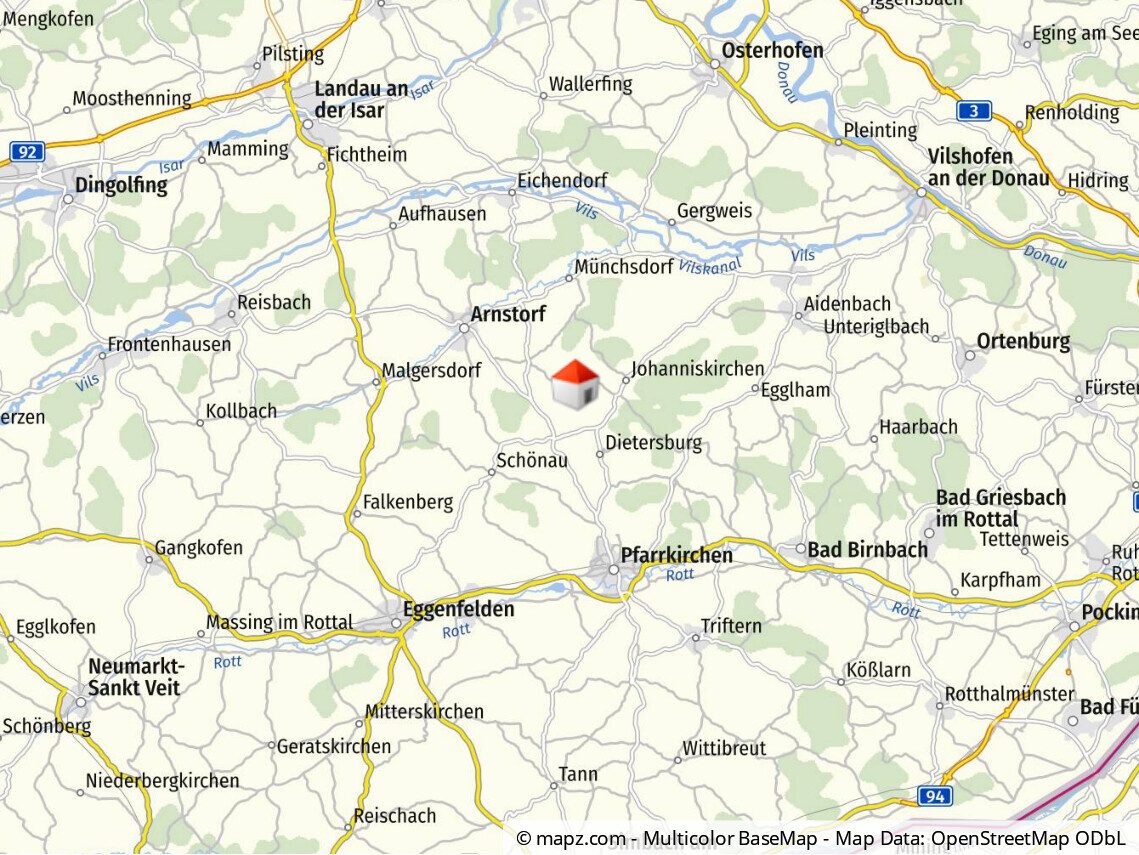 Immobilienangebot - Dietersburg / Straßdobl - Alle - Viel Platz für kleine und große Träume – 1.300 m² Baugrundstück für Familien nahe Dietersburg