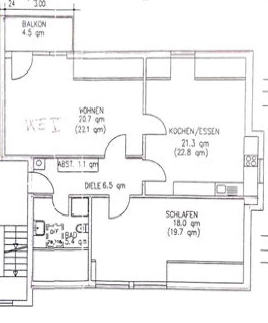 Immobilienangebot - Reichelsheim / Beienheim - Alle - Gepflegte 3-Zimmer-Wohnung mit Balkon und Garage – in schönem 6-Familienhaus in Reichelsheim