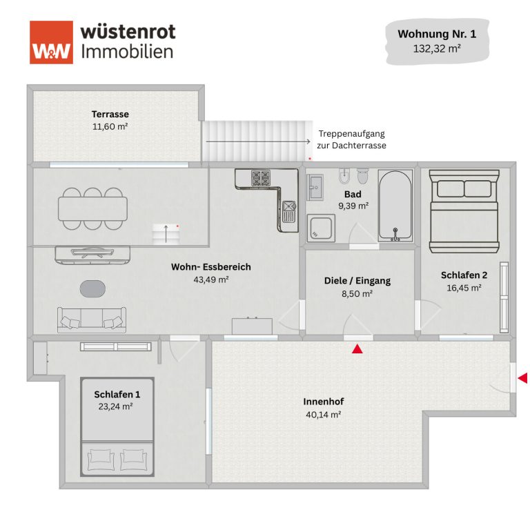 Immobilienangebot - Idstein - Alle - Eigenständiger Anbau (Baujahr 2017) – Moderne Wohnung mit Loftcharakter, Dachterrasse und Innenhof
