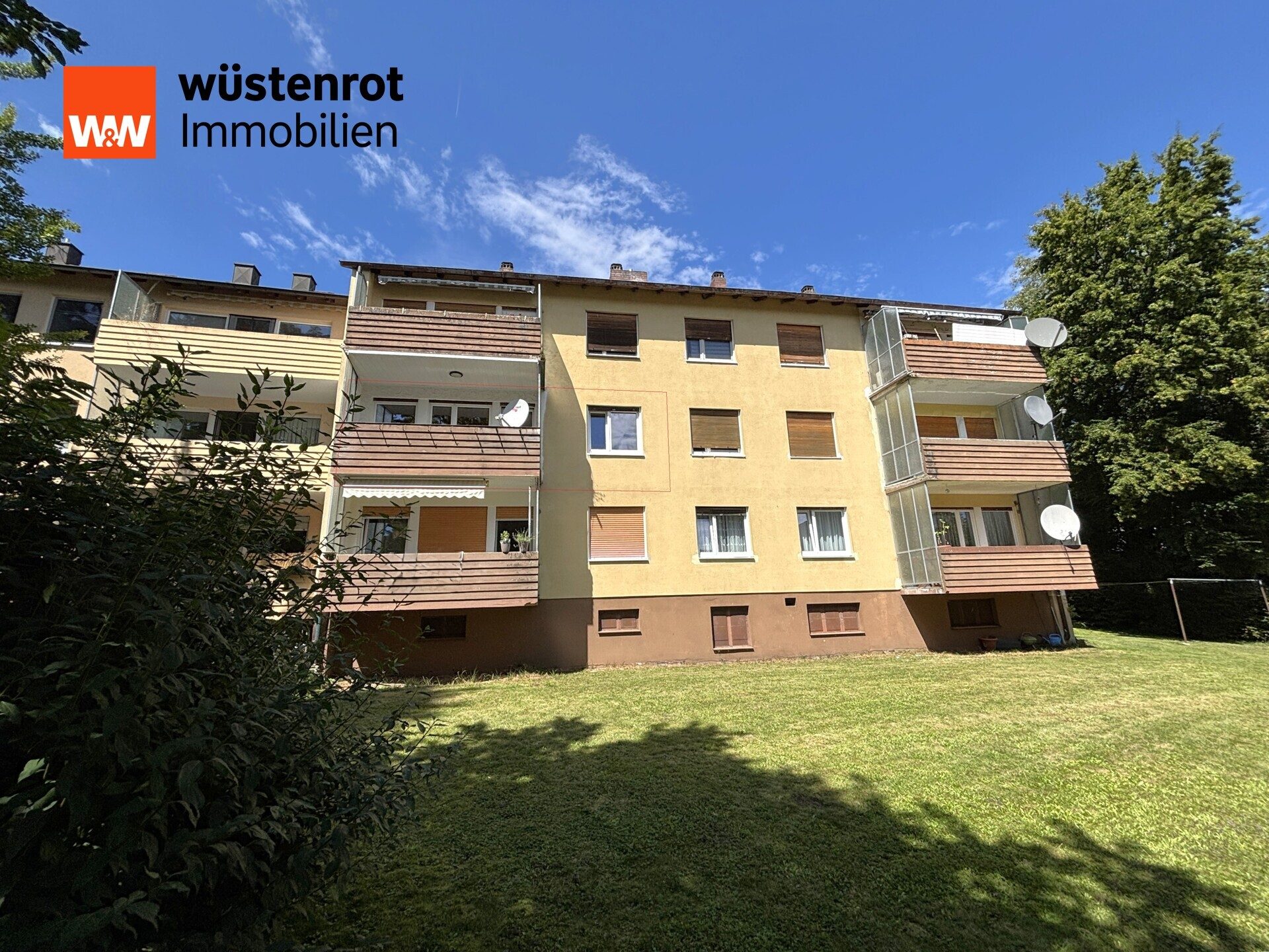 Immobilienangebot - Hersbruck - Alle - 3-Zimmer-Wohnung in Hersbruck, ca. 66 m², mit Südbalkon und zentraler Lage