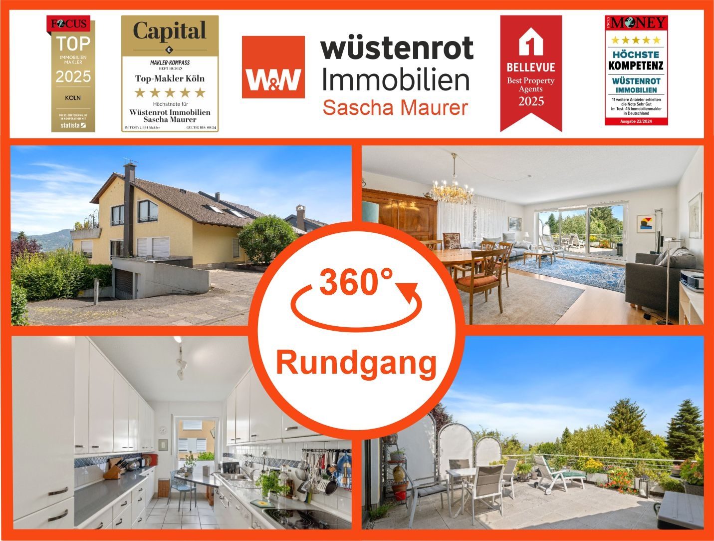Immobilienangebot - Bonn - Alle - Mit Video: Vermietete Eigentumswohnung mit großzügigem Raumkonzept und traumhafter Sonnenterrasse