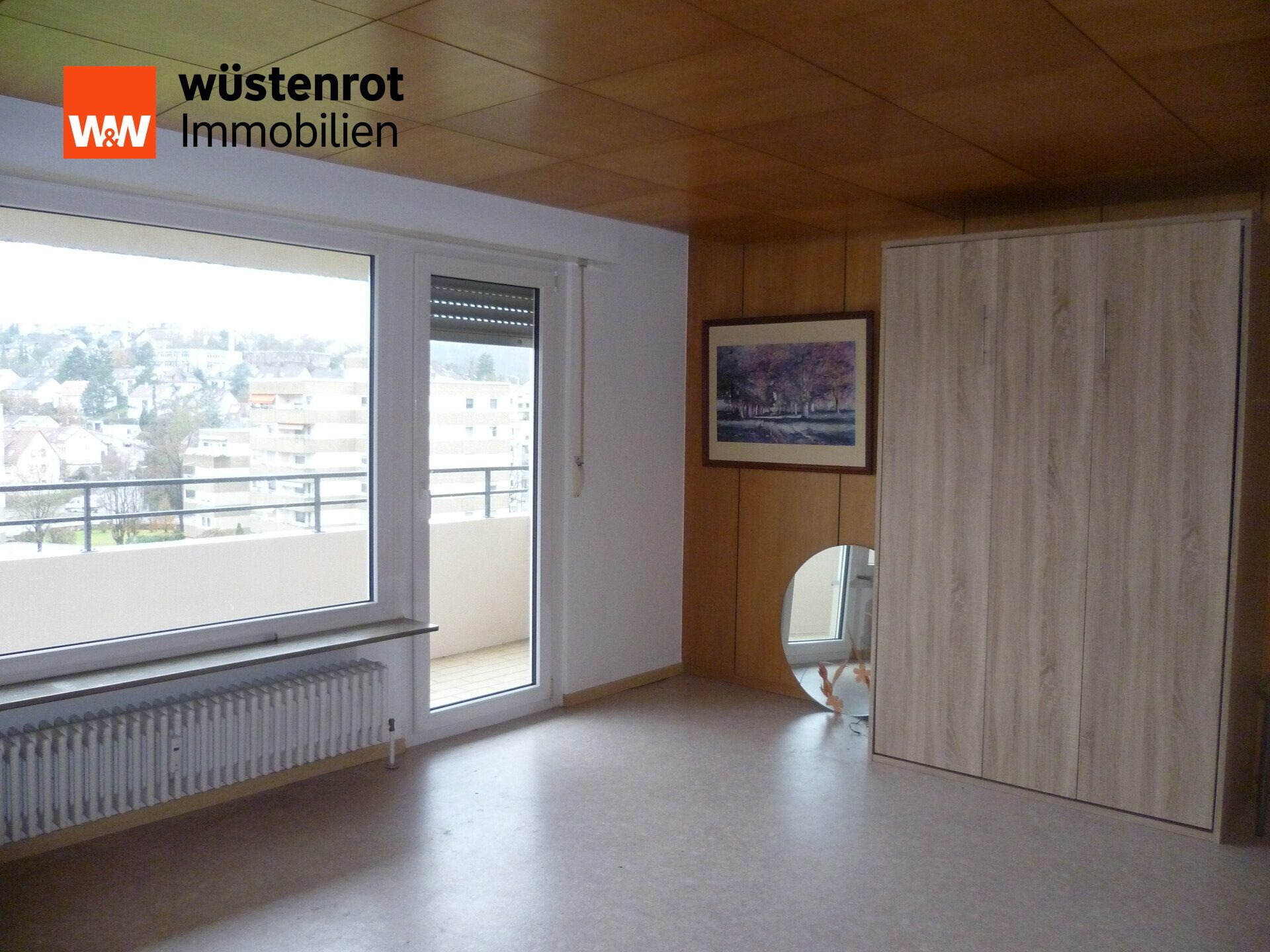 Immobilienangebot - Stuttgart / Botnang - Alle - 1 Zimmer-Appartment mit kleiner Küche und Badezimmer