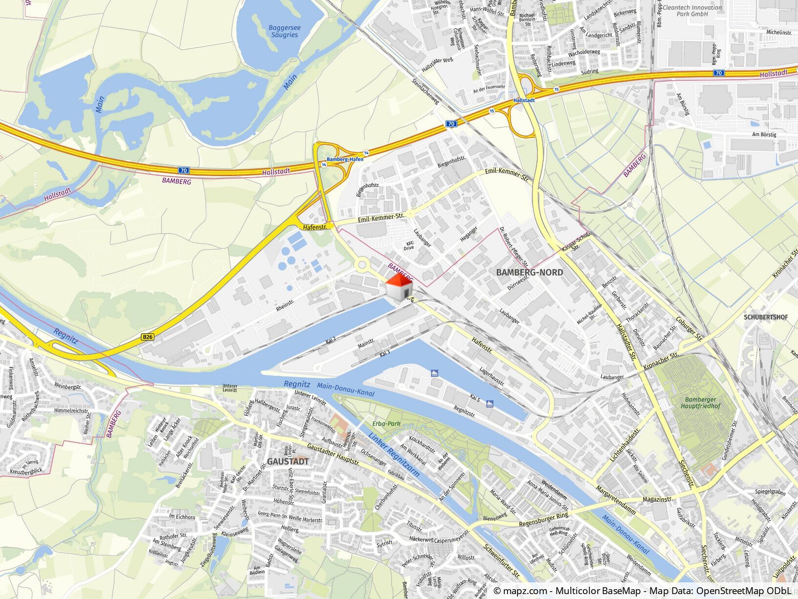 Immobilienangebot - Bamberg - Alle - Attraktive Bürofläche im Bamberger Hafen zu vermieten